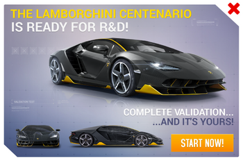 Lamborghini Centenario R&D Promo