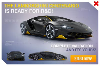 Lamborghini Centenario R&D Promo