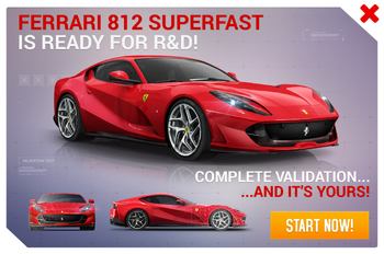 Ferrari 812 Superfast R&D Promo