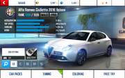 A8 Giulietta stats (MP KMH)