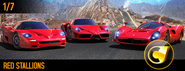 The Enzo Ferrari on the artwork of the Red Stallions Collection