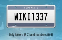 License plate editor