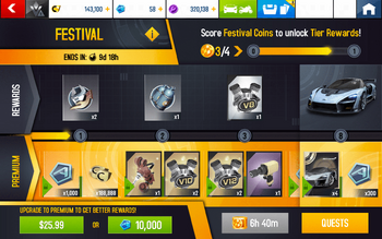 A8 Senna Festival Rewards