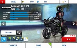 Ninja H2R stats (S KMH)