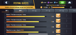 A8 v6.0 Festival Quest Screen