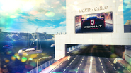 A billboard for Asphalt 9: Legends, as seen on top of the in-game version of the Monte Carlo Tunnel.