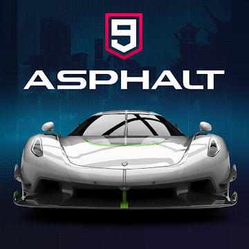 Asphalt 9 logo with sleek design on Craiyon