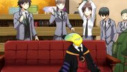 Isogai, Kataoka and Okano's attempts in killing korosensei