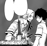 Maehara convincing Isogai to let the Class help