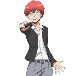 Is the bluehaired main character from Assassination Classroom a male or  female and if hes a male then why does he wear his hair like a female   Quora