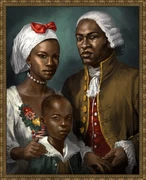 アキレスと家族の肖像画