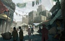 Rome's Medieval District concept art