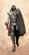 Concept art of Ezio as an Assassin