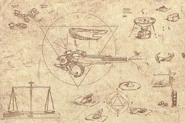Codex 28.jpg (136 kio) Schéma du Pistolet caché dans le Codex d'Altaïr