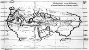 约公元前240年，埃拉托色尼绘制的世界地图