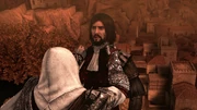 Ezio laat Cesare doodvallen.
