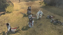 Altaïr et Darim attaqués par les hommes d'Abbas