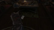 Shay reading the letter from Colonel Monro