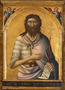 Giovanni Battista con il bastone.