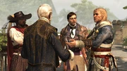 Rogers with his fellow Templars and Edward