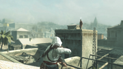 Altaïr assassinating one of the targets