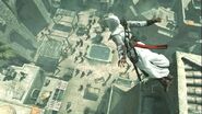 Altaïr s'élançant de l'église Sainte-Anne de Jérusalem