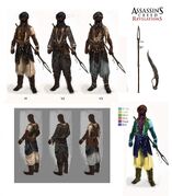 Concept art of the Guardian's customization options