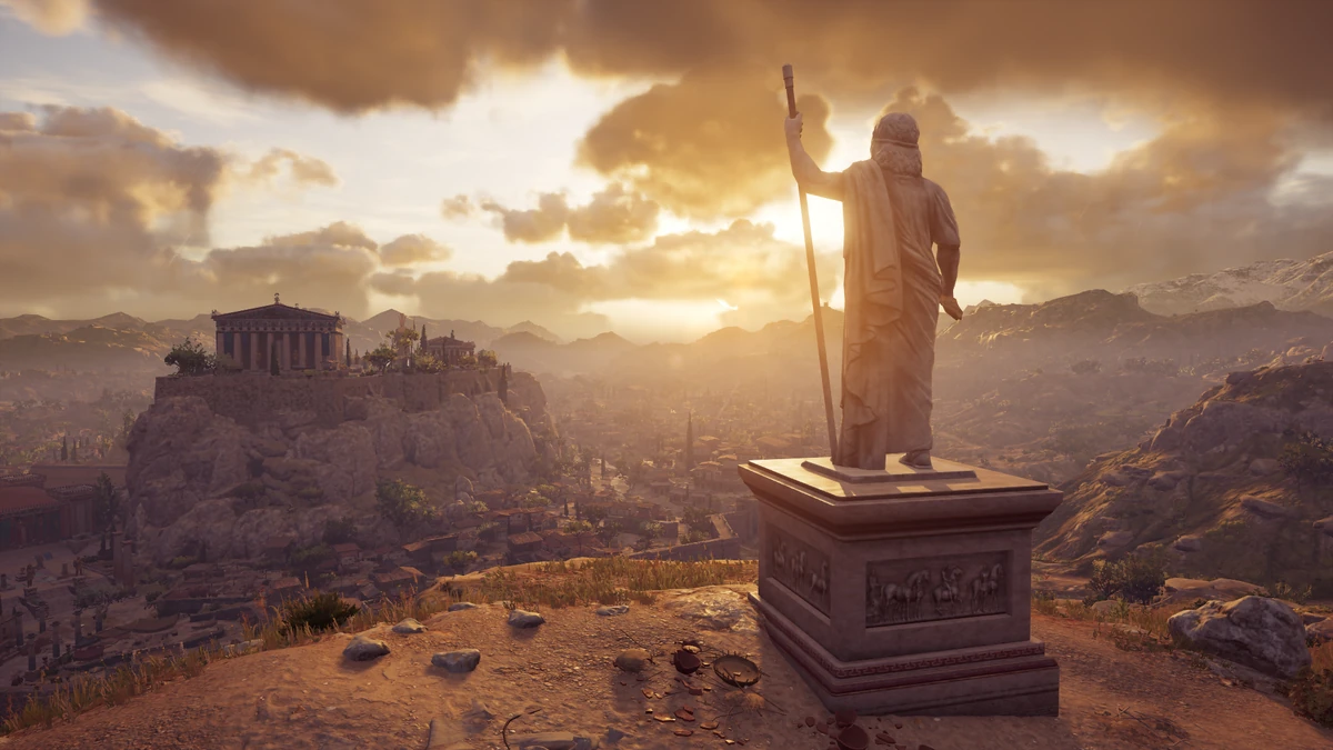 Statue de Zeus au mont Hymettos Wiki Assassin's Creed Fandom