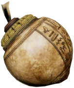 A fire bomb used by Bayek