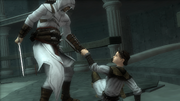 Altaïr helping Maria up