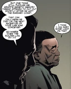 André conversing with Berg