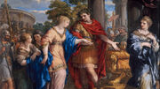 《凯撒让克利奥帕特拉重回埃及王位》，由皮埃特罗·达·科尔托纳绘制