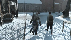 Connor et Lance traversant Boston