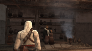 Altaïr sharing information with the Rafiq