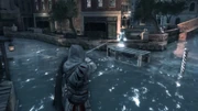 Ezio practicing with the Hidden Gun