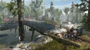 Connor leading the defence of Concord's bridge