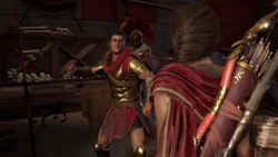 Stentore affronta Kassandra.