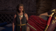 Aikaterine informing Kassandra about Rhexenor