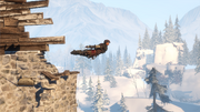 Aveline leaping off the tower