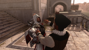 Ezio assassinating the third ambassador