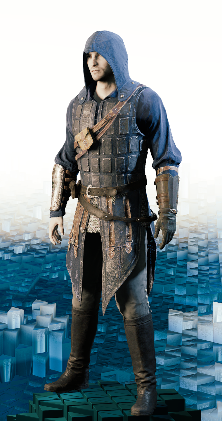 Medieval assassin shop outfit