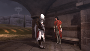 Ezio informa Copernico delle intenzioni del Maestro.