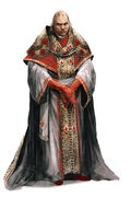 Concept art of Rodrigo after becoming Pope