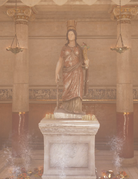 Statue of Isis in a temple in Alexandria