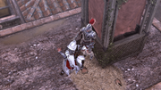 Ezio assassinating Galvano
