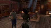 Gérald showing the warehouse office to Aveline