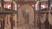 Statue of Mars in the Roman Akropolis
