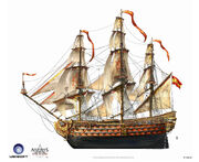 Assassin's Creed IV Black Flag -Ship- SpanishMilitaryNavalShips ManOfWar by max qin