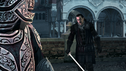 Mario joining Ezio in his fight against Rodrigo