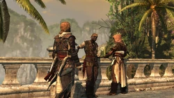 Edward, Adéwalé, and Ah Tabai in Great Inagua